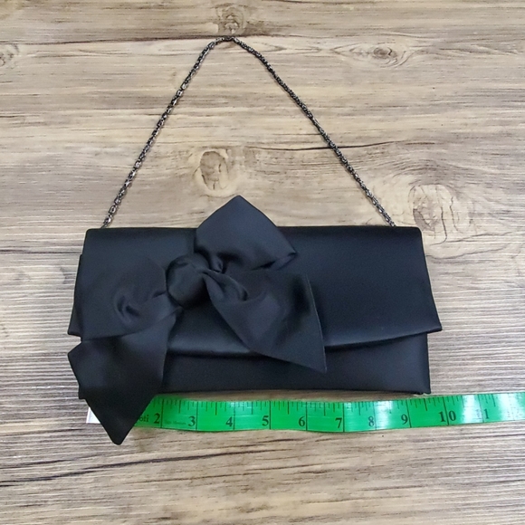 Kate Landry Black Clutch - Picture 1 of 6